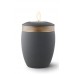 Ceramic Candle Holder Keepsake Urn (Velvet-like surface) – GRAPHITE